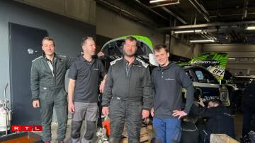 De Yannik Pützer, Andreas Lex, Mario Schreiner an Dimitri Tubach hunn nach richteg vill Aarbecht, fir de Cup-Porsche nees fit ze kréien, fir den Depart e Samschdeg de Mëtteg.