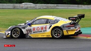 PLAZ 2: De Rowe-Porsche vum Fred Makowiecki, Patrick Pilet an Nick Tandy.