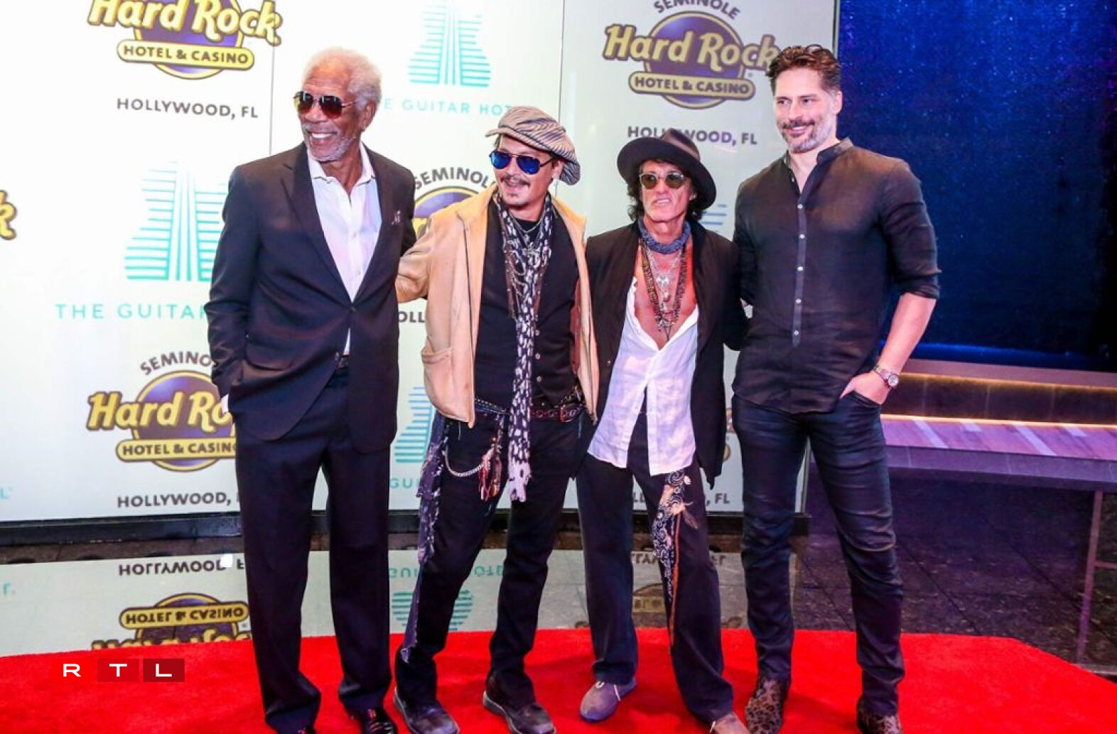 Morgan Freeman, Johnny Depp, Joe Perry an Joe Manganiello