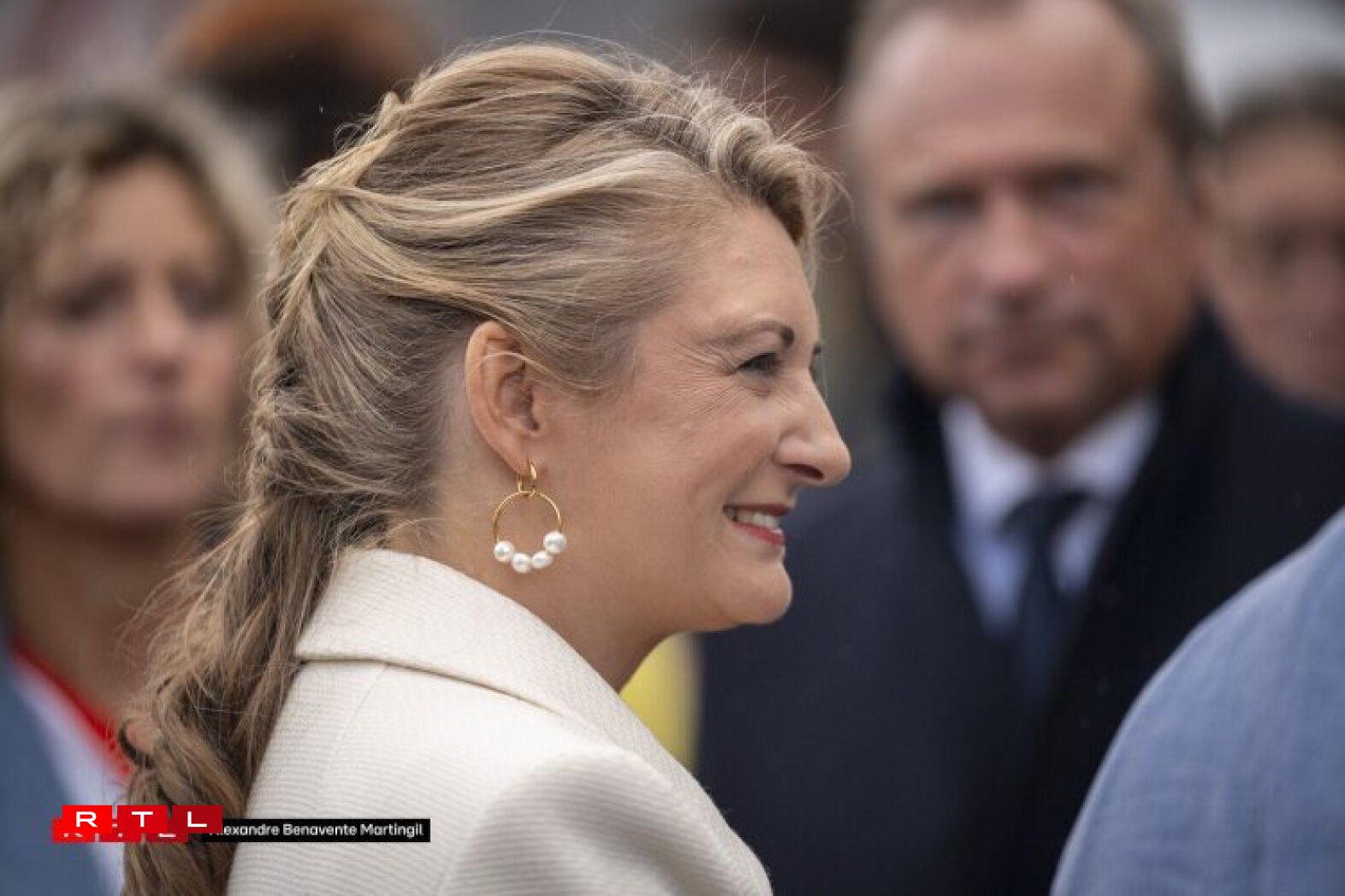 D'Grande-Duchesse Stéphanie beim Trounwiessel 2025.