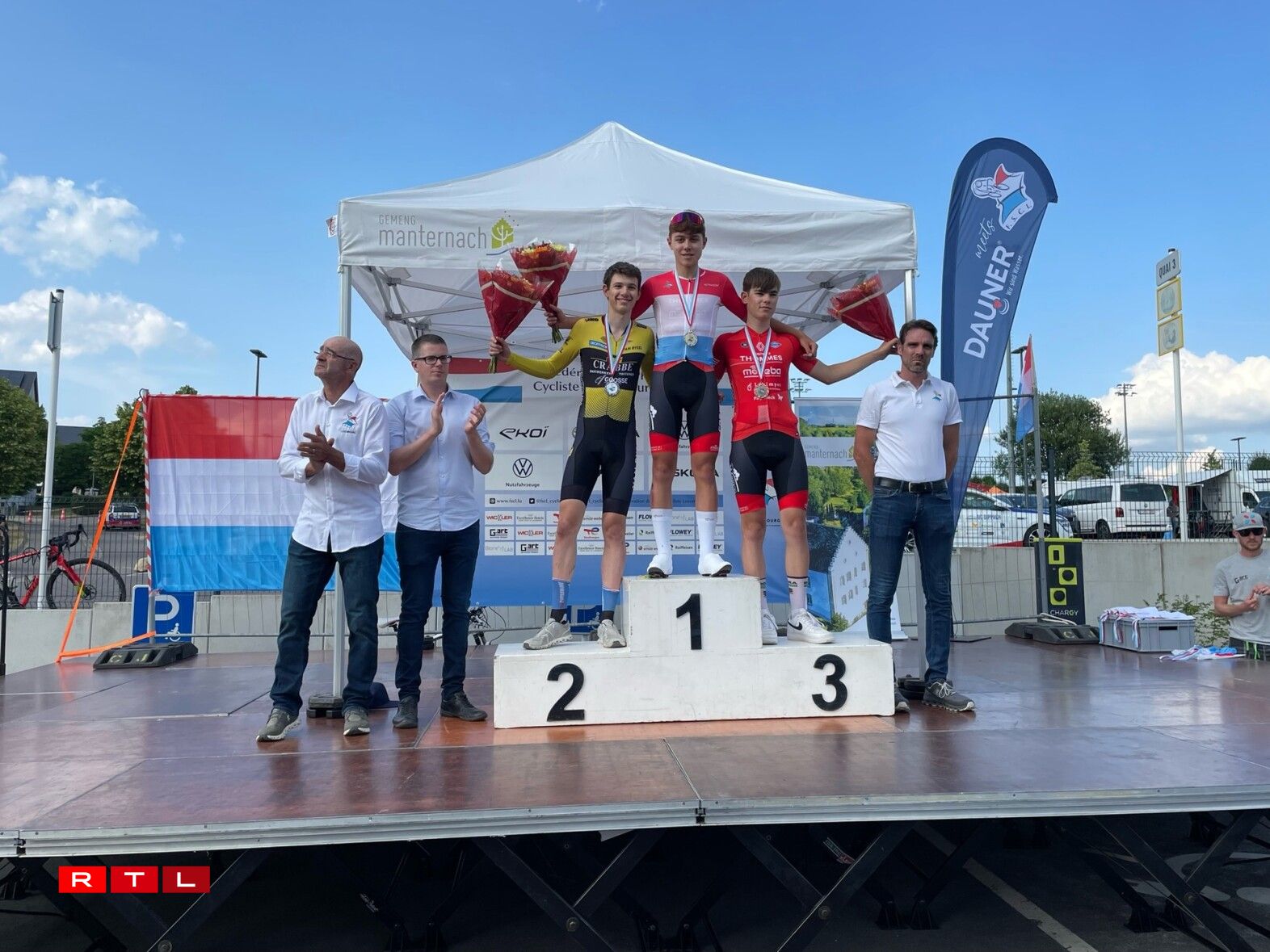 Le podium des débutants