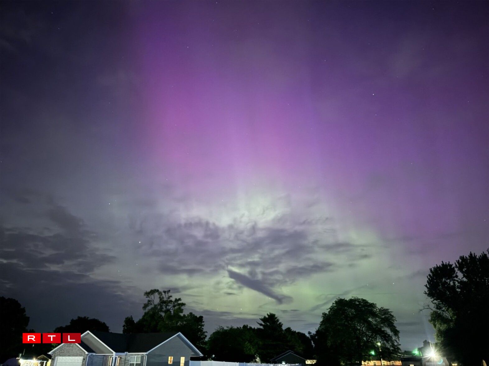 Des aurores boréales observées aux Etats-Unis cette nuit.