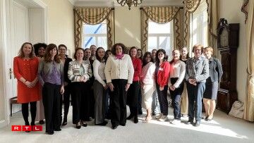 The participants with the British Ambassador, Ms. Fleur Thomas.