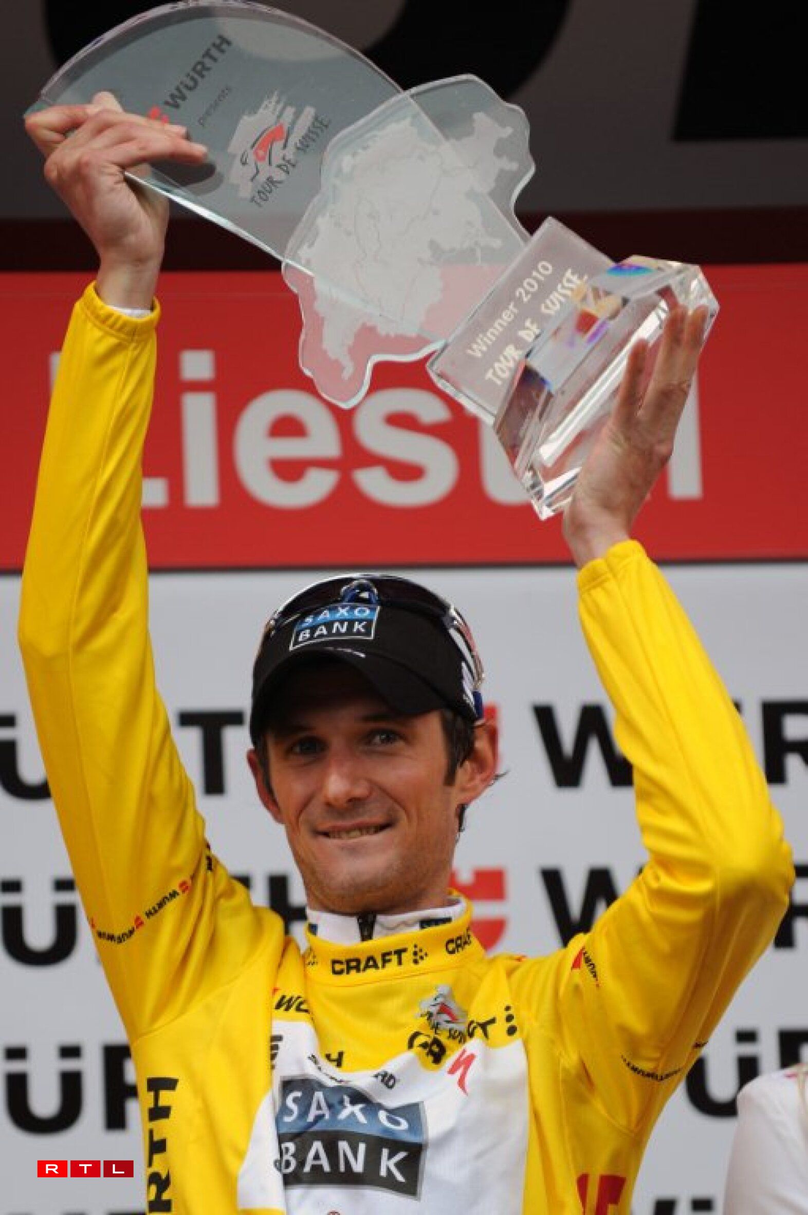 De Frank Schleck huet 2010 de General am Tour de Suisee gewonnen.