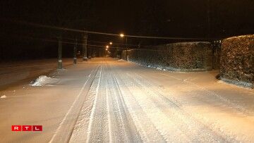 La neige ce mercredi matin à Doncols, dans le nord du Luxembourg.