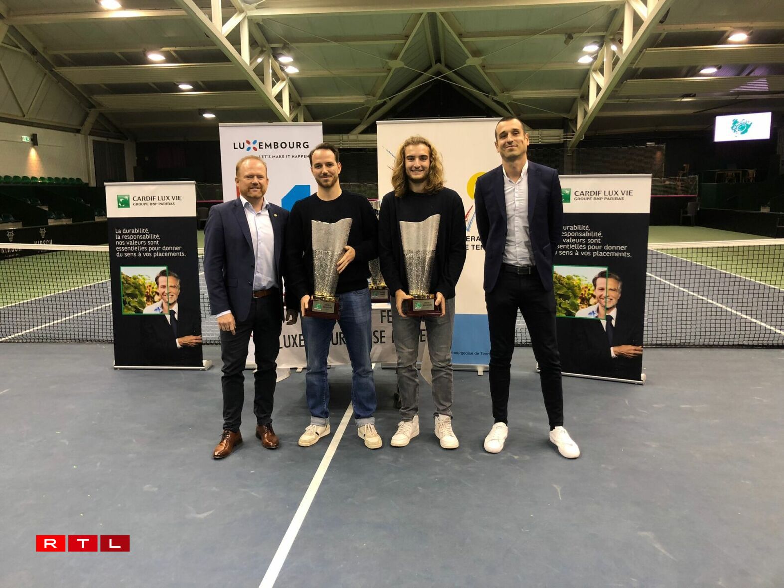 Charles Berna an Noé Plique, d'Gewënner am Männer-Dubbel.