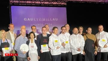 Tous les vainqueurs de l'édition 2024 du guide Gault&Millau réunis au Parc hôtel Alvisse à Luxembourg.