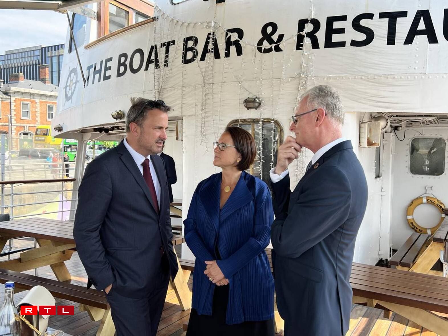 La délégation luxembourgeoise a également échangé avec le président de la chambre de commerce irlandaise, Ian Talbot