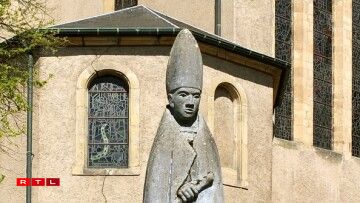 Statue of Saint Willibrord in Echternach.