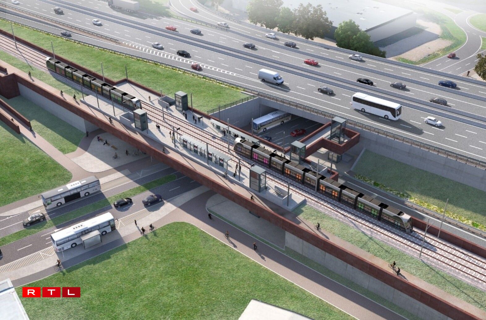 L'arrêt à Foetz tel qu'il est prévu actuellement