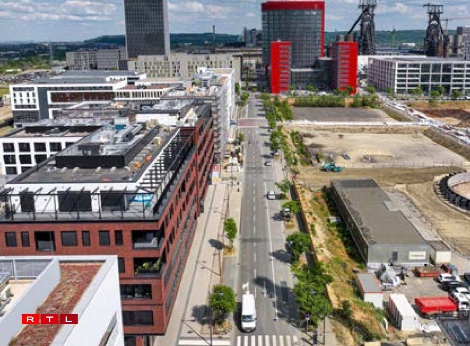 La vue actuelle du boulevard des Lumières.