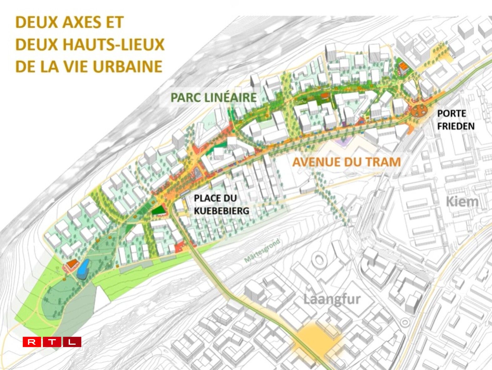 Plan du quartier Kuebebierg