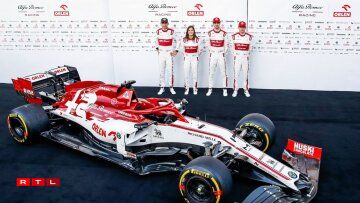 Alfa Romeo Racing ORLEN: Als leschte Won gouf rezent den C39 presentéiert. Et dominéiert Rout, ma déi wäiss Elementer suerge fir e gewëssenen Effekt.