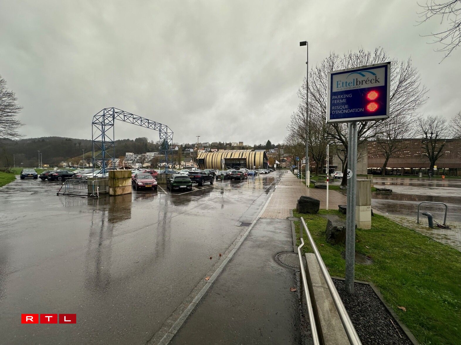 D'Situatioun zu Ettelbréck en Dënschdeg am Nomëtteg.