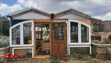 Serre du jardin communautaire à Esch.