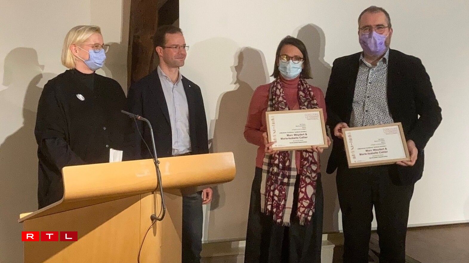 De Präis fir de Marc Weydert an d’Marie-Isabelle Callier
