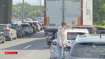 Den Accident op der A1 hat fir e gréissere Réckstau gesuergt.
