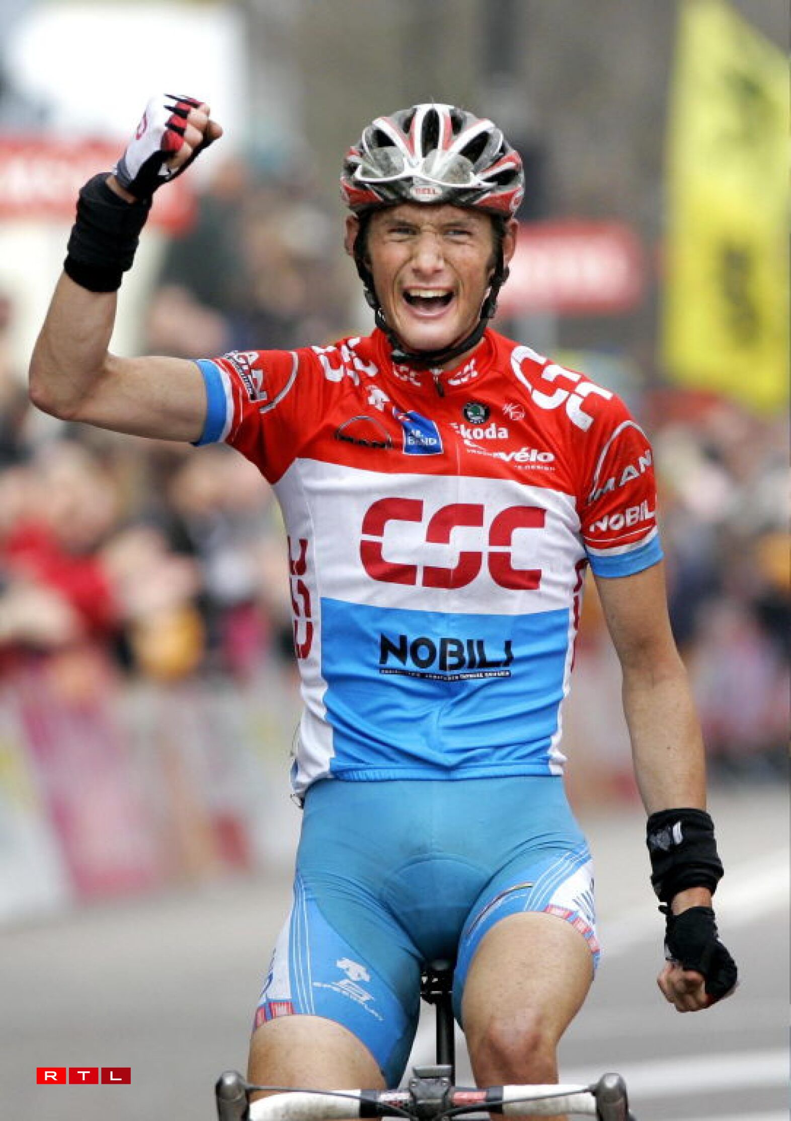 De Frank Schleck, wéi hien 2006 d'Amstel Gold Race gewonnen huet.