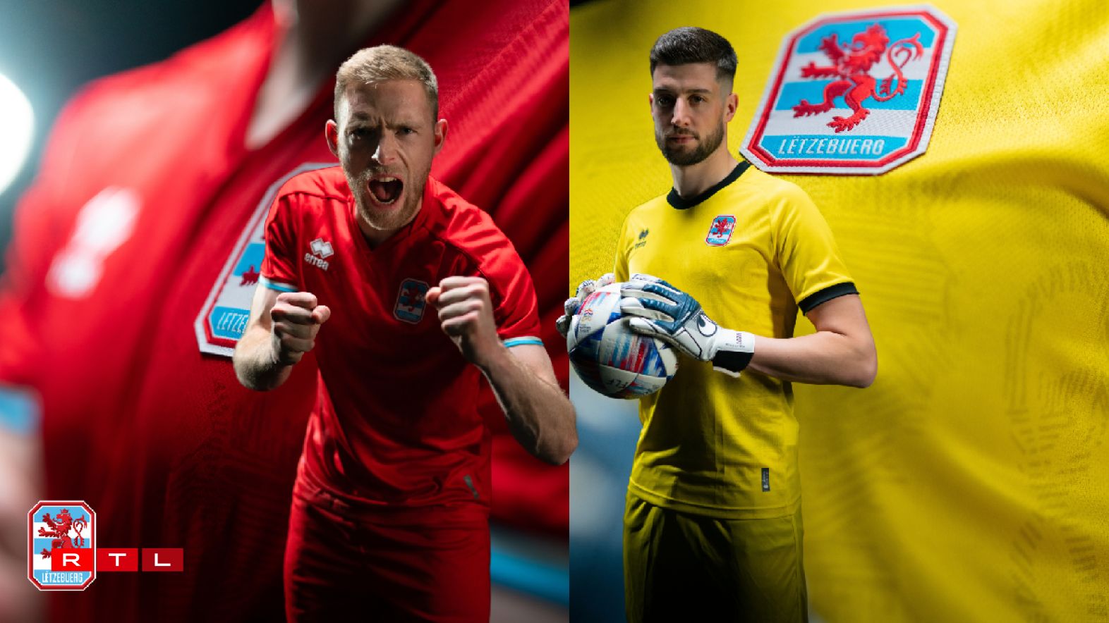 Le maillot domicile de la sélection luxembourgeoise de football