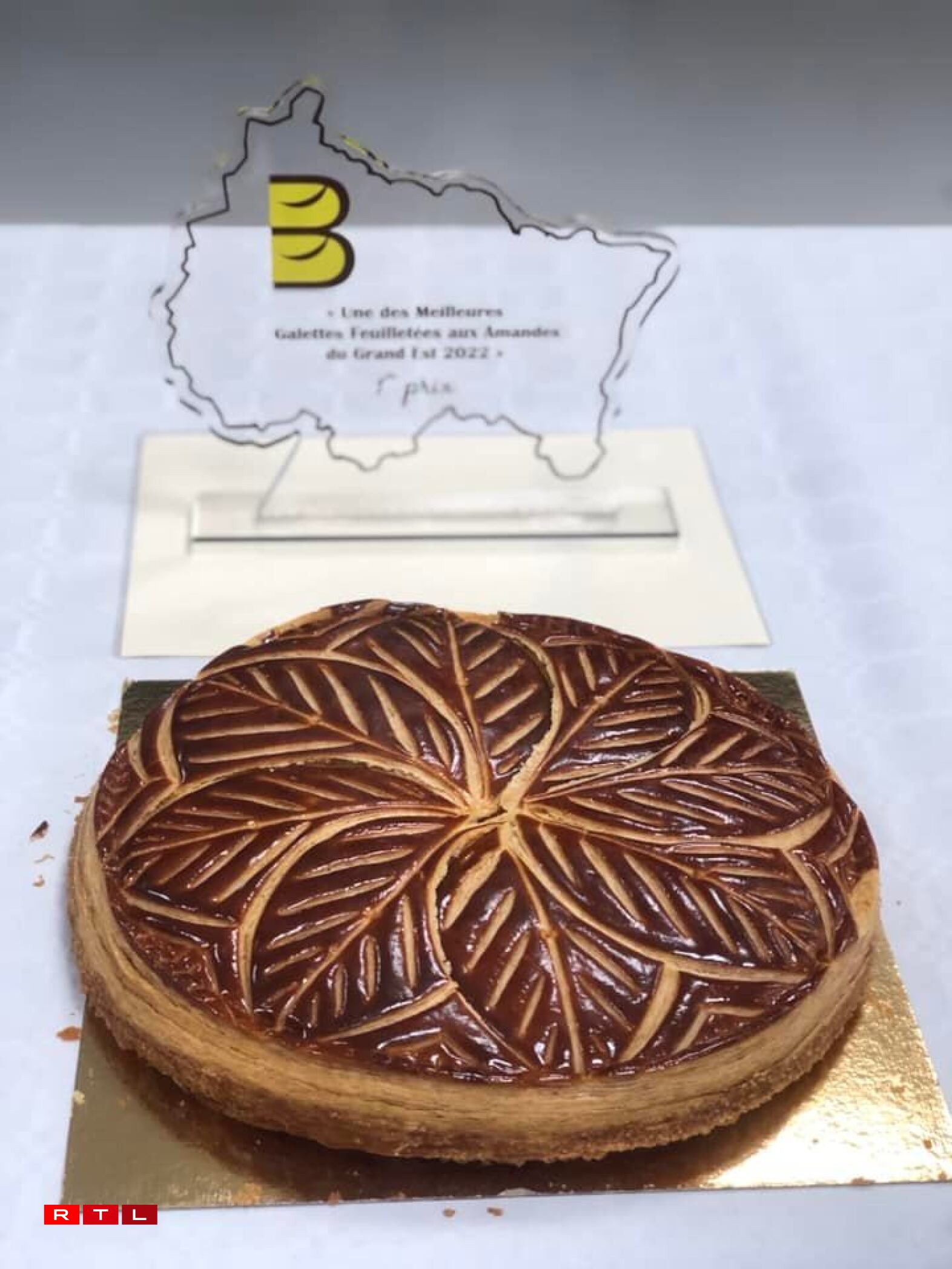 La galette réalisée par la boulangerie Dudot, lauréate du concours.