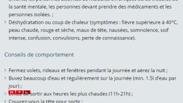 Les recommandations de Météolux