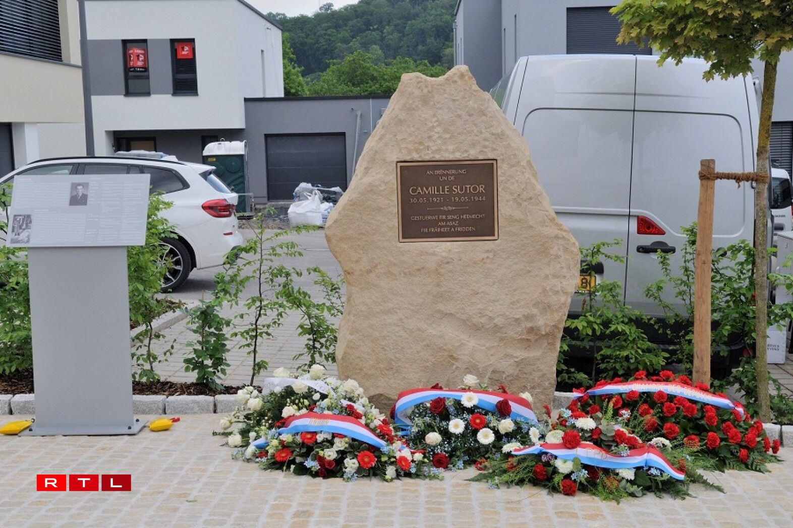 D’Monument an der « rue Camille Sutor », 2024