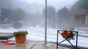 De la grêle s'est également abattue sur les communes comme Remiremont