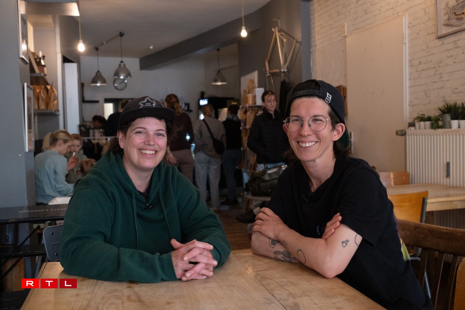 Connie and Yuki from Ready?! in Limpertsberg.