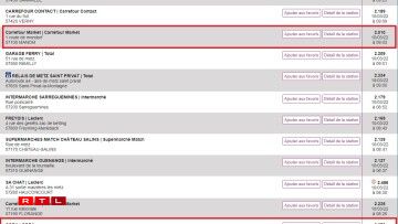Sur le site prix-carburants.gouv.fr, on trouve plusieurs stations-services affichant des prix moins élevés en France qu'au Luxembourg.