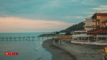 Beach Durrës in Albania