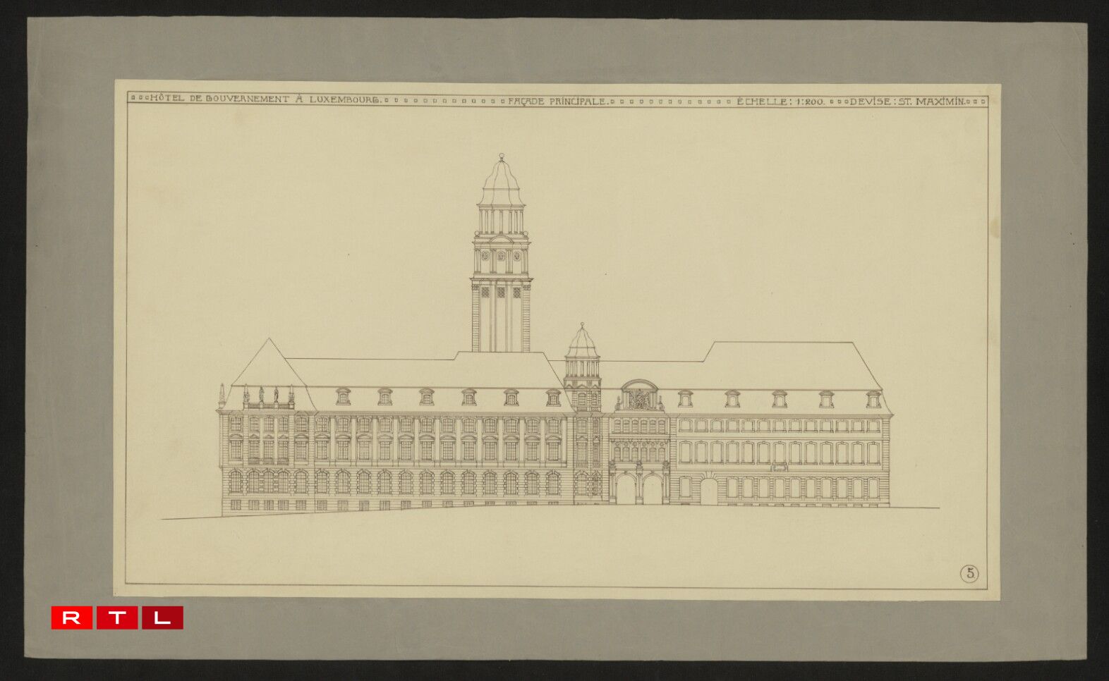 Project for the seat of government.