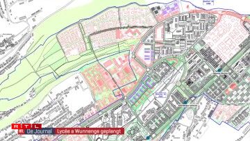 En rouge, en forme de