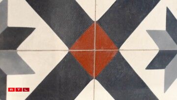 Des carreaux de ciment spécialement dessinés pour la brasserie.