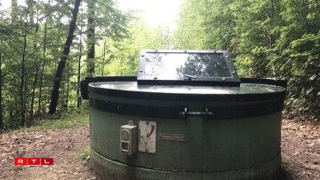 You can glance into some of the wells.