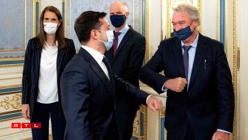 Jean Asselborn avec le Président de l'Ukraine, Volodymyr Zelensky