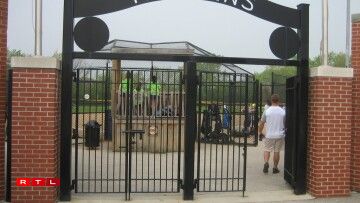 Entrance to Thillens Stadium.