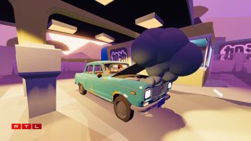 Awer et gëllt op säin Auto opzepassen.