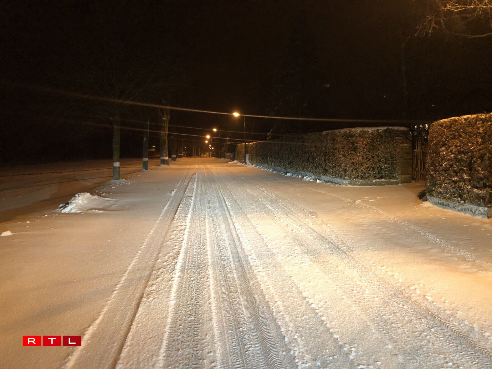 La neige ce mercredi matin à Doncols, dans le nord du Luxembourg.