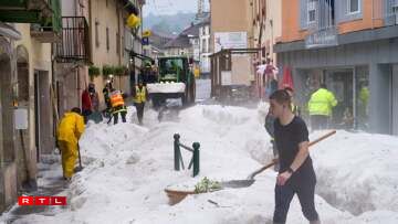 De la grêle s'est également abattue sur la commune de Plombières-les-Bains