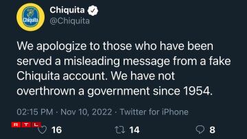 Fruit company Chiquita was satirised for its alleged role in the 1954 'banana' coup in Guatemala.