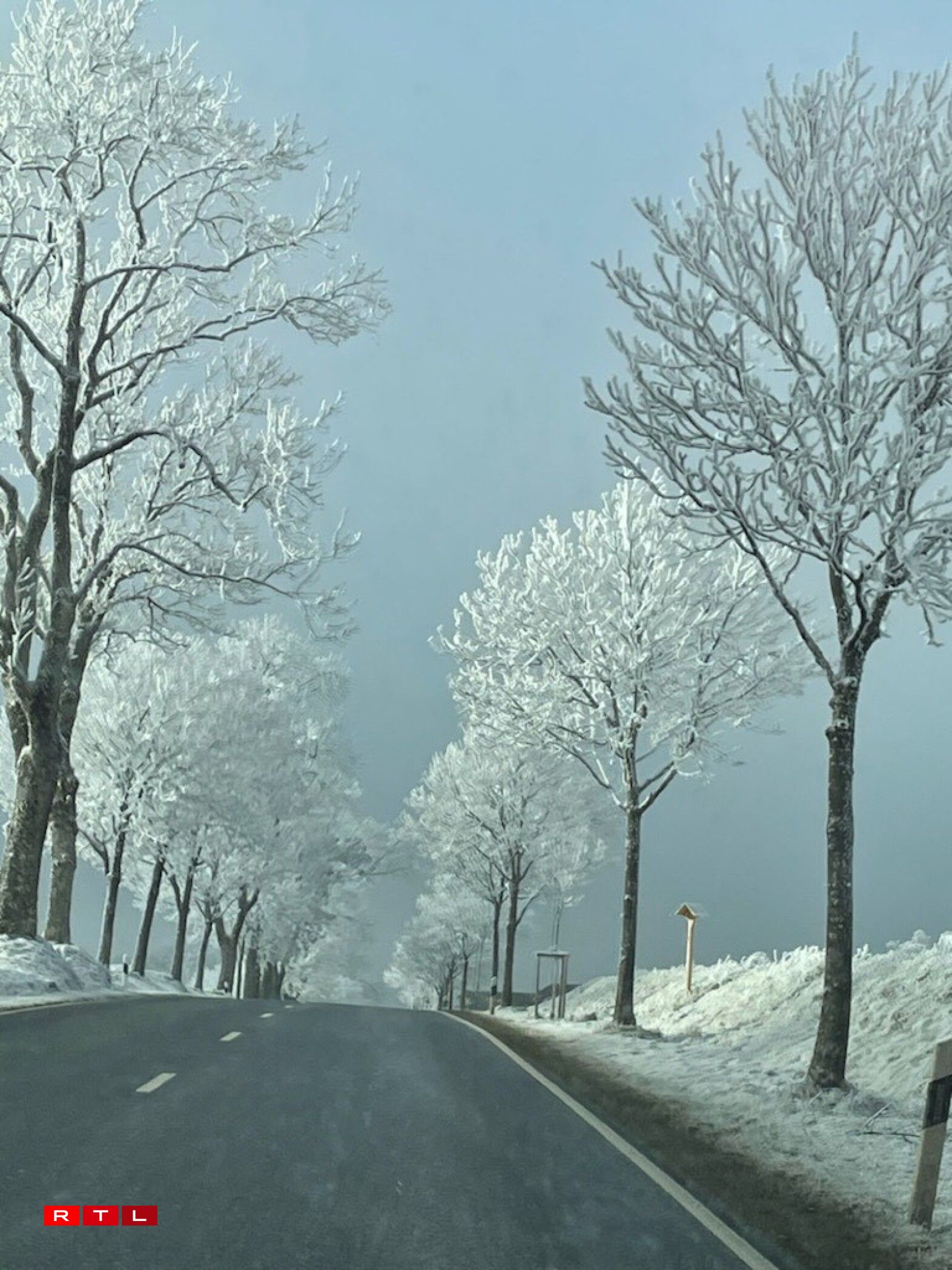 Une photo prise lundi entre Clervaux et Winckange