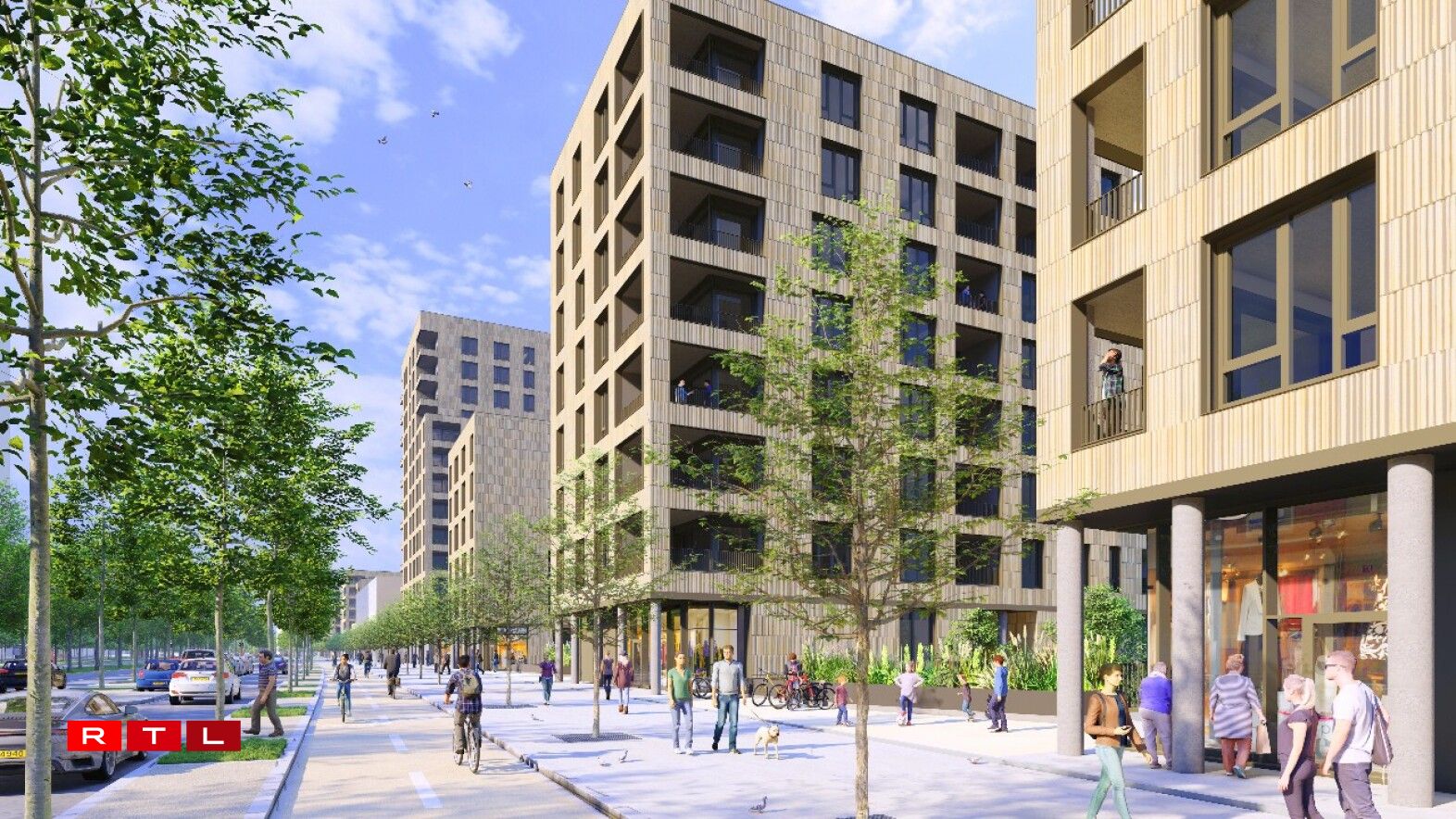 Images de présentation du quartier JFK Sud au Kirchberg