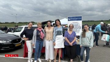 Emily Fitzgerald (BLC marketing manager), Kathy Liebel (BLC secretary), Joanne Olivier (British Ambassador to Luxembourg), Amy Gerch (BLC chair), Lousie Edworty (BLC memberships), and Jo (Kids coordinator)