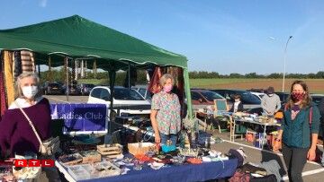 The BLC stand: Maribel Ramoneda, Janet Macey and Victoria Hodgson (left to right)