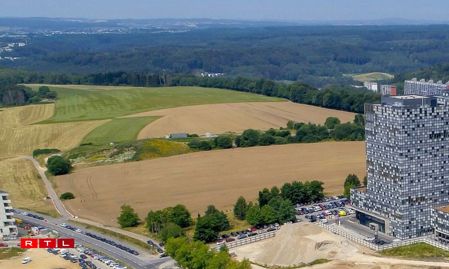 La vue opposée du Kuebebierg, photographiée il y a plusieurs mois.