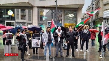 Net wäit ewech gouf och op d'Schicksal vun den Awunner an der Gazasträif opmierksam gemaach.