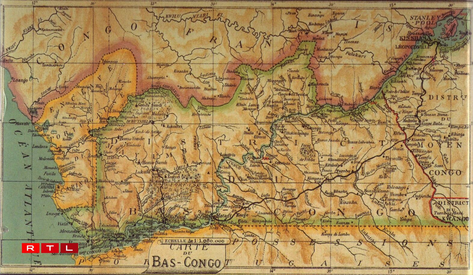 The Matadi-Leopoldville line in 1913.