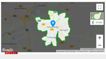 Hesperange - somewhat walkable