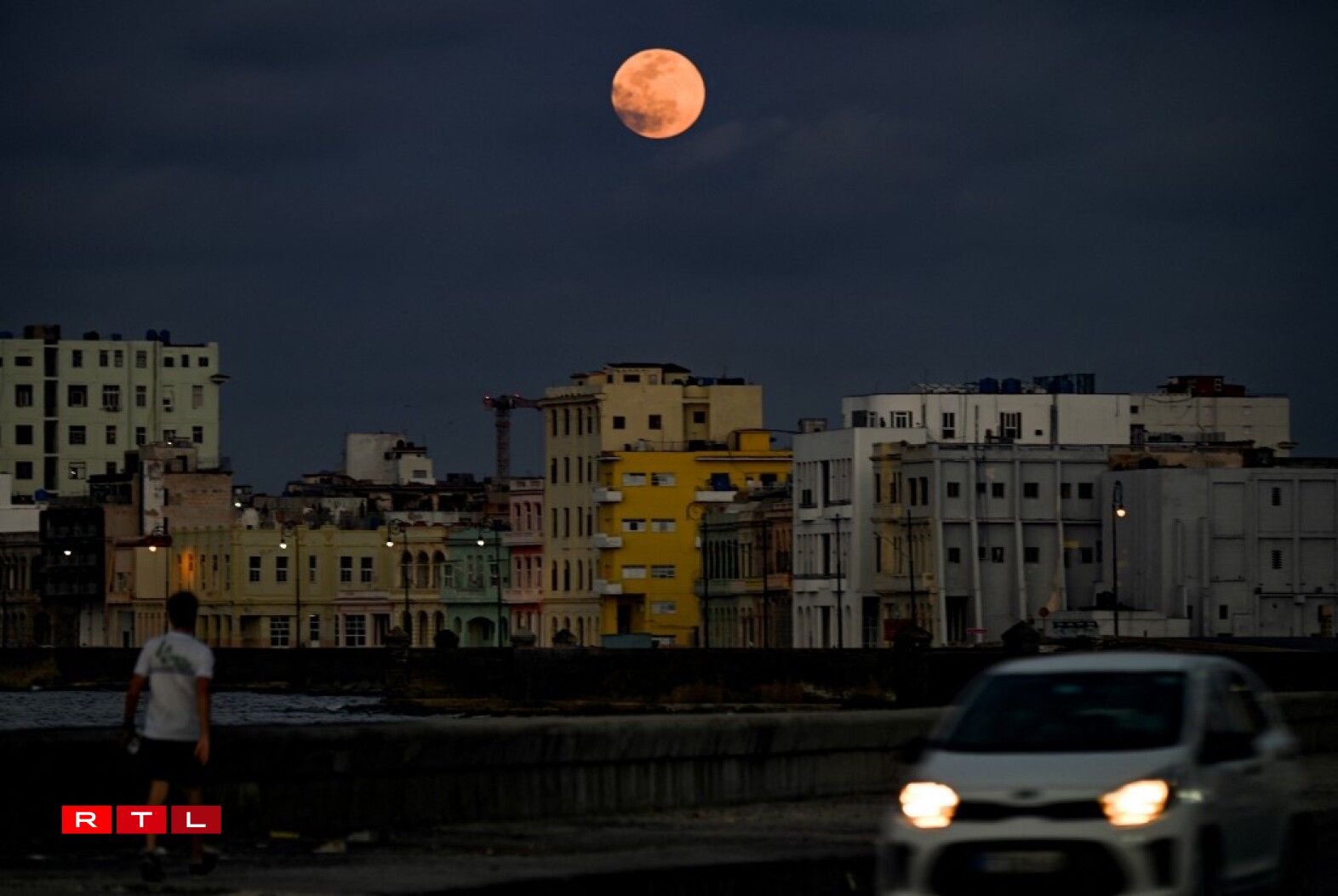 Au-dessus de La Havane à Cuba.