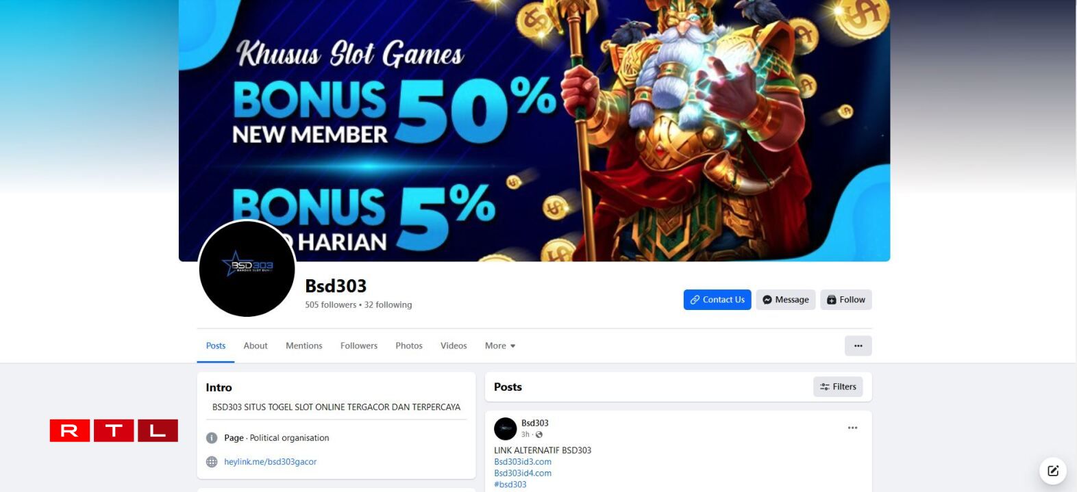 Déi Lénk hu keen Accès méi op hir Säit am Bezierk Norden.